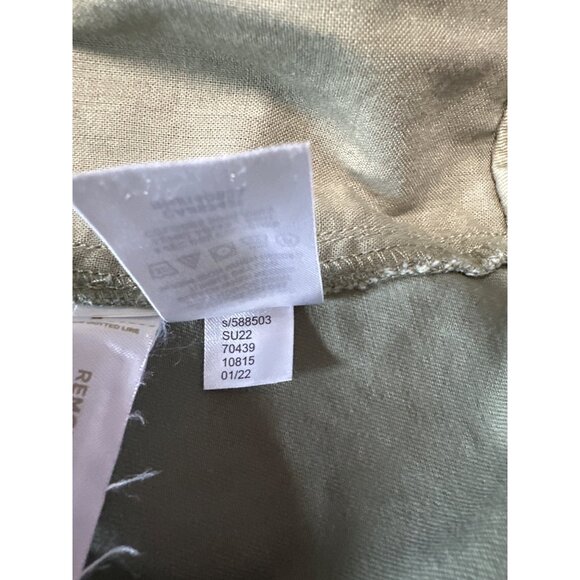 Loft Womens Washed Twill Shorts 6" Inseam Size 12P Olive Green - Picture 8 of 10